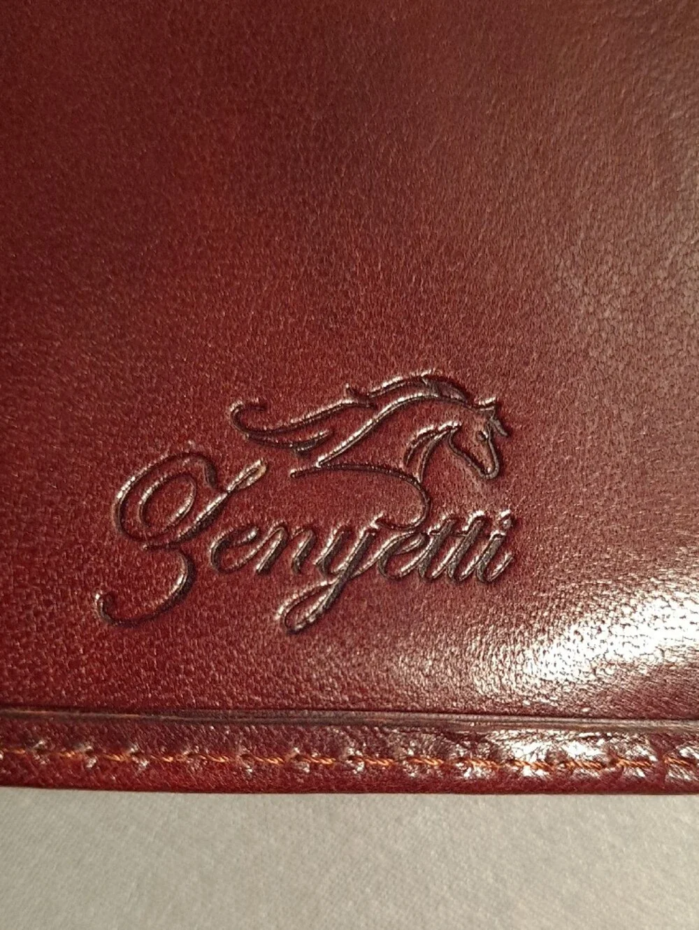 Zenyetti Italian Classic Men's Leather Wallet Deep Burgundy Oxblood Red Premium